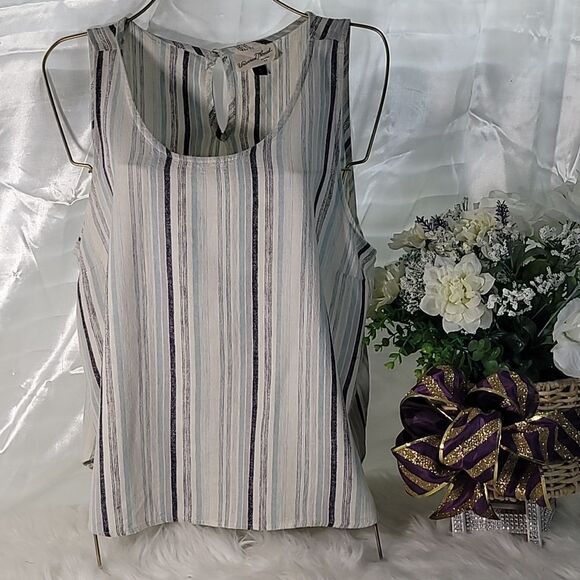 UNIVERSAL THREAD top Striped  sleeveless  Size XL  1855 - Picture 1 of 5